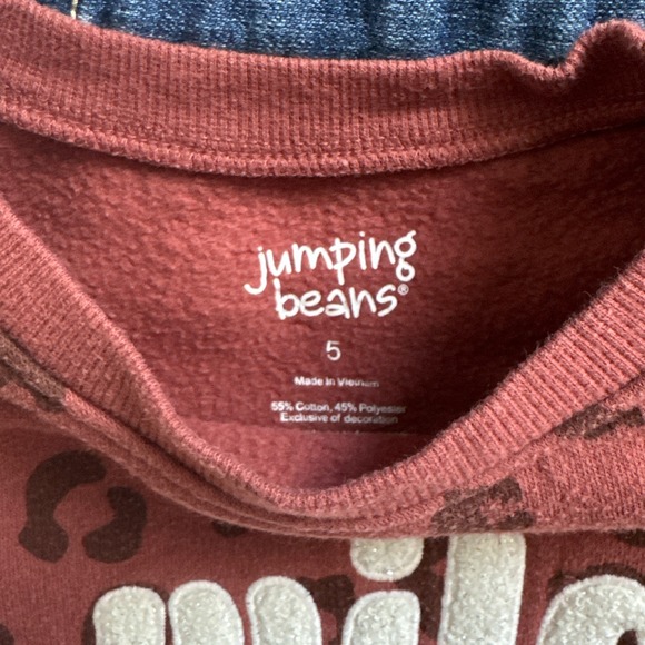 Girls Lot Size 5T Unicorn Jeans Tops Sweatshirt Bundle Cat & Jack Jumping Beans - Picture 9 of 10